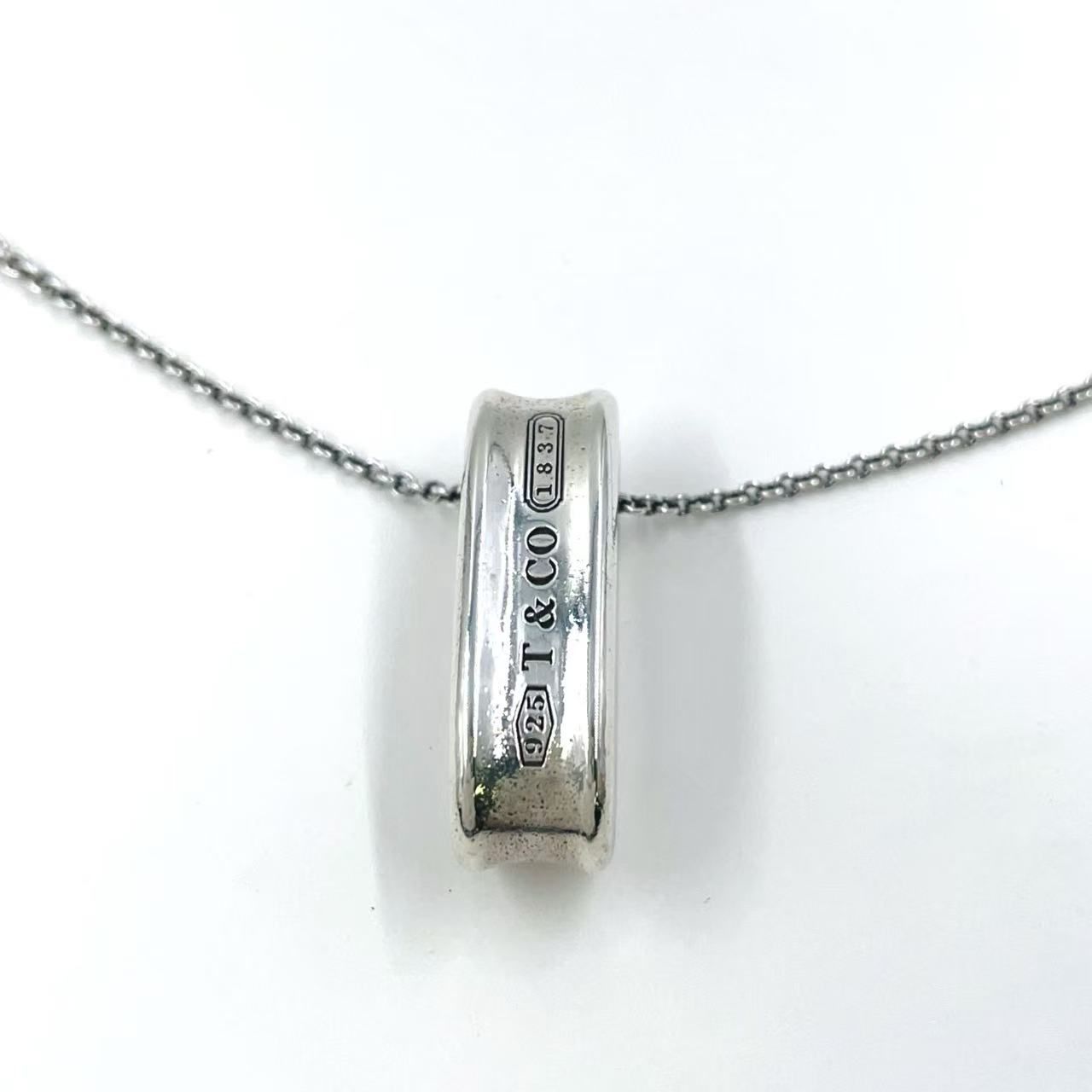 美品 TIFFANY ティファニー オーバルループ シルバーネックレス Tiffany ティファニー オーバル ループ ネックレス シルバー 【公式通販】