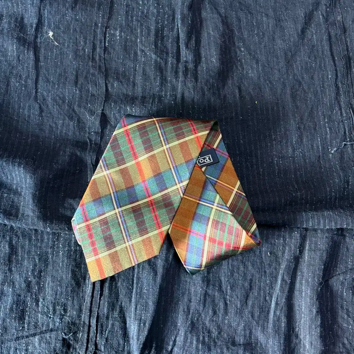 00s ポロラルフローレン ストライプ CHECK パータン シルクタイ