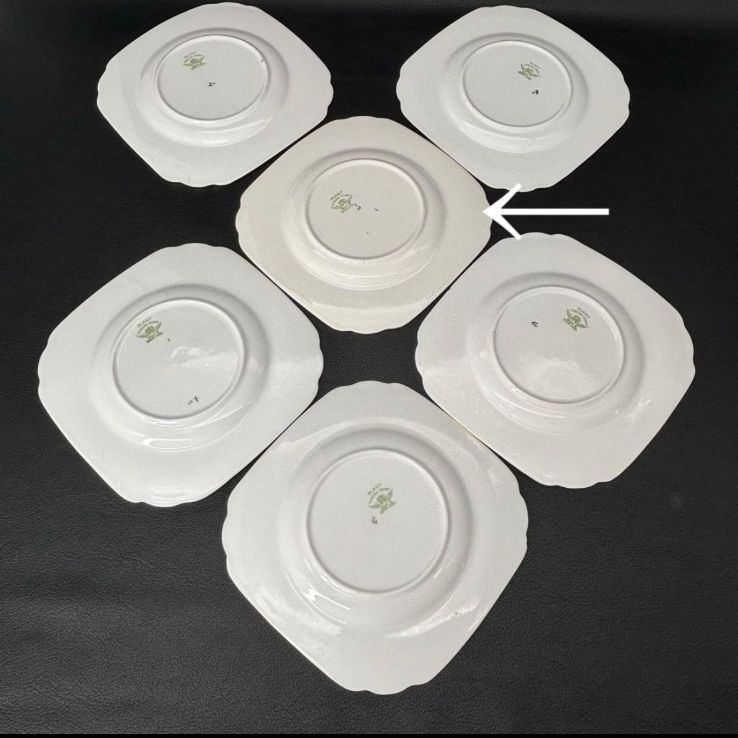 エナメル絵付け ケーキプレート