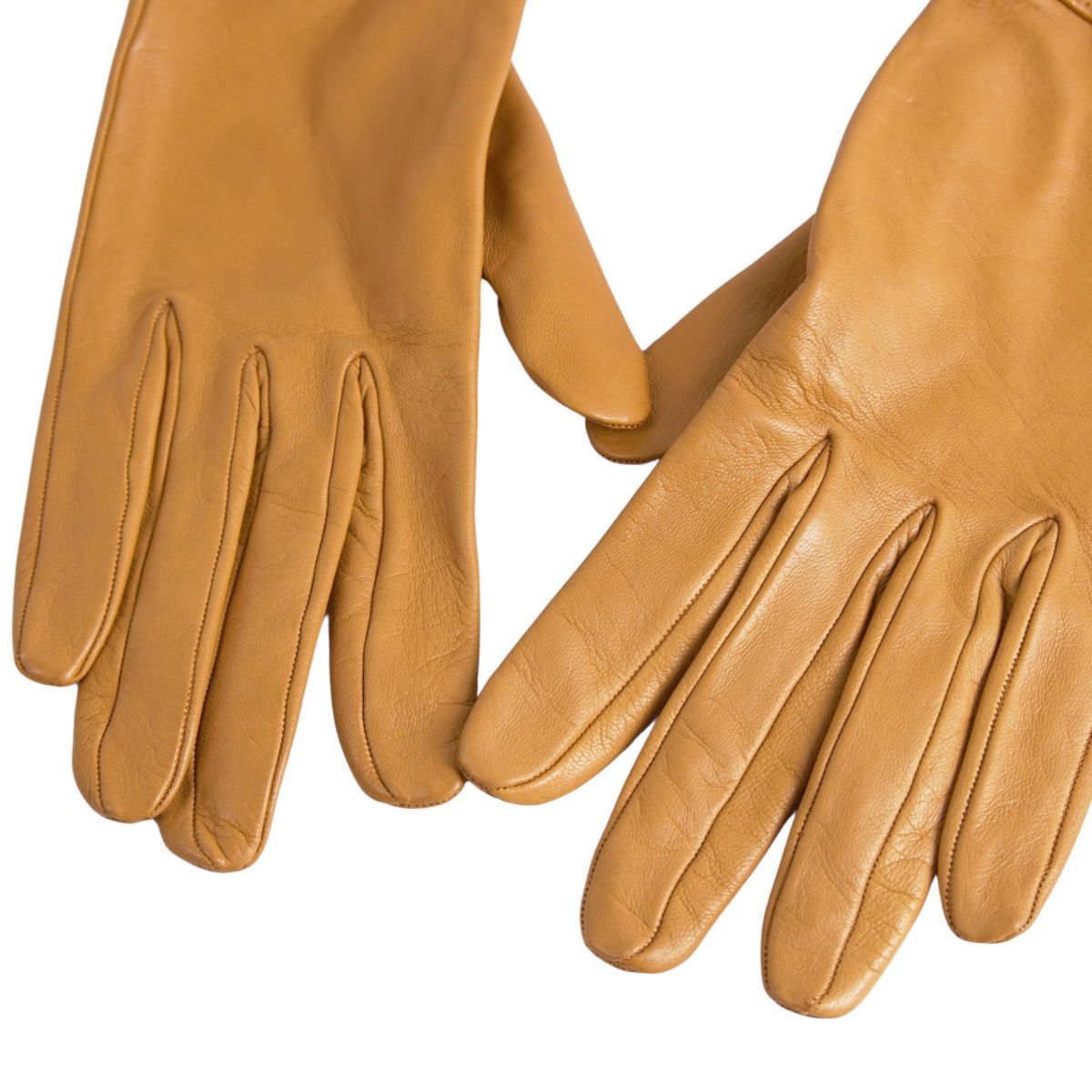  エルメス HERMES 手袋 グローブ ラムレザー カデナ ケリーバッグ金 手袋 アームカバー 小物