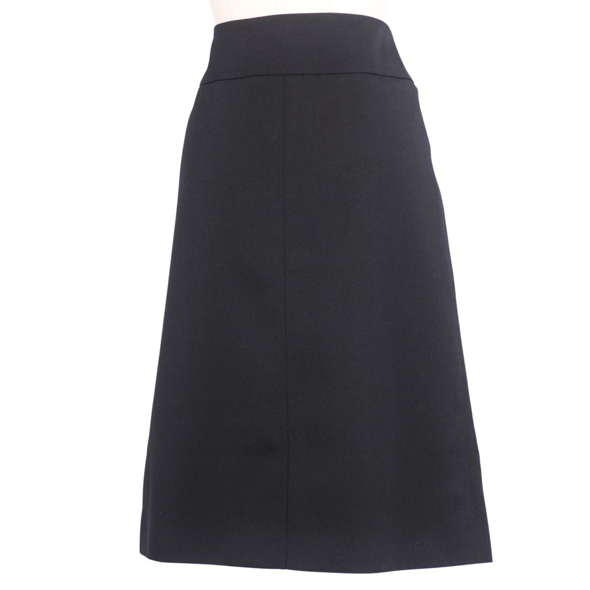 【極美品】HERMES エルメス スモッキングスカート フィネス 34 現行 極美品 エルメス HERMES スカート 21AW ジップアップ ウール ボトム