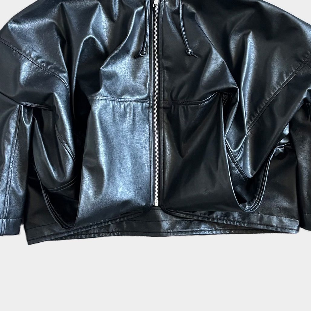 2022ssジュンヤワタナベ　ブルゾン JUNYA WATANABE ジュンヤワタナベ 2023-2024AW フェイクレザーデザイン