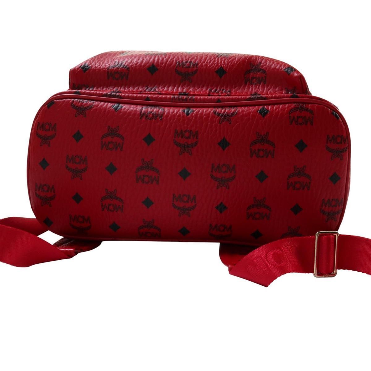 MCM エムシーエム スターク バックパック リュック ヴィセトス レッド