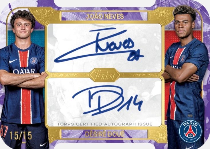  在庫ラスト1箱 日本未発売 1 Box 2025 25 Topps Exhibition Paris Saint-Germain ④ ワールドサッカー サッカー