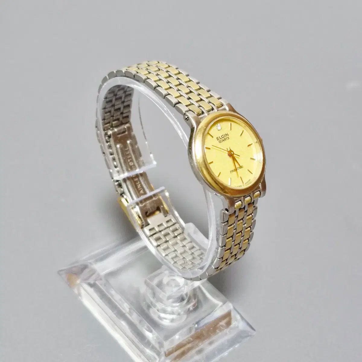  ELGIN レディース コンビ時計 腕時計(クォーツ) 腕時計(アナログ)