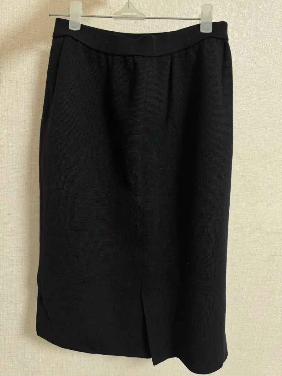 イヴ サンローラン 黒 ウール スカート 11号