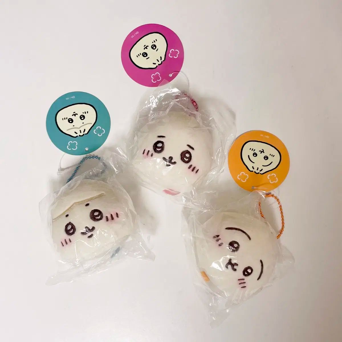 ちいかわ中華飯店 ギャザーバッグ ハチワレ うさぎ ボールチェーン マスコット ぬいぐるみ