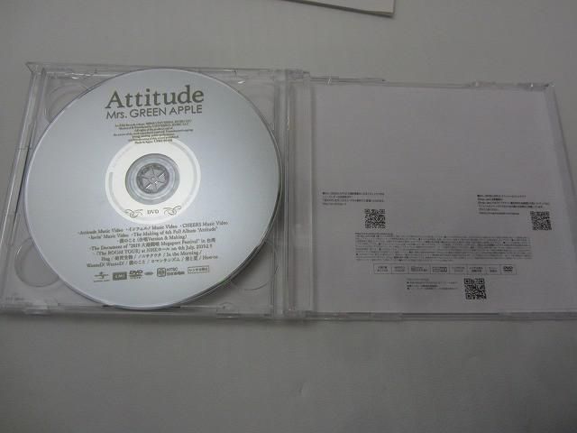  品 アーティスト Mrs GREEN APPLE Attitude 初回 盤 CD DVD その他 おもちゃ