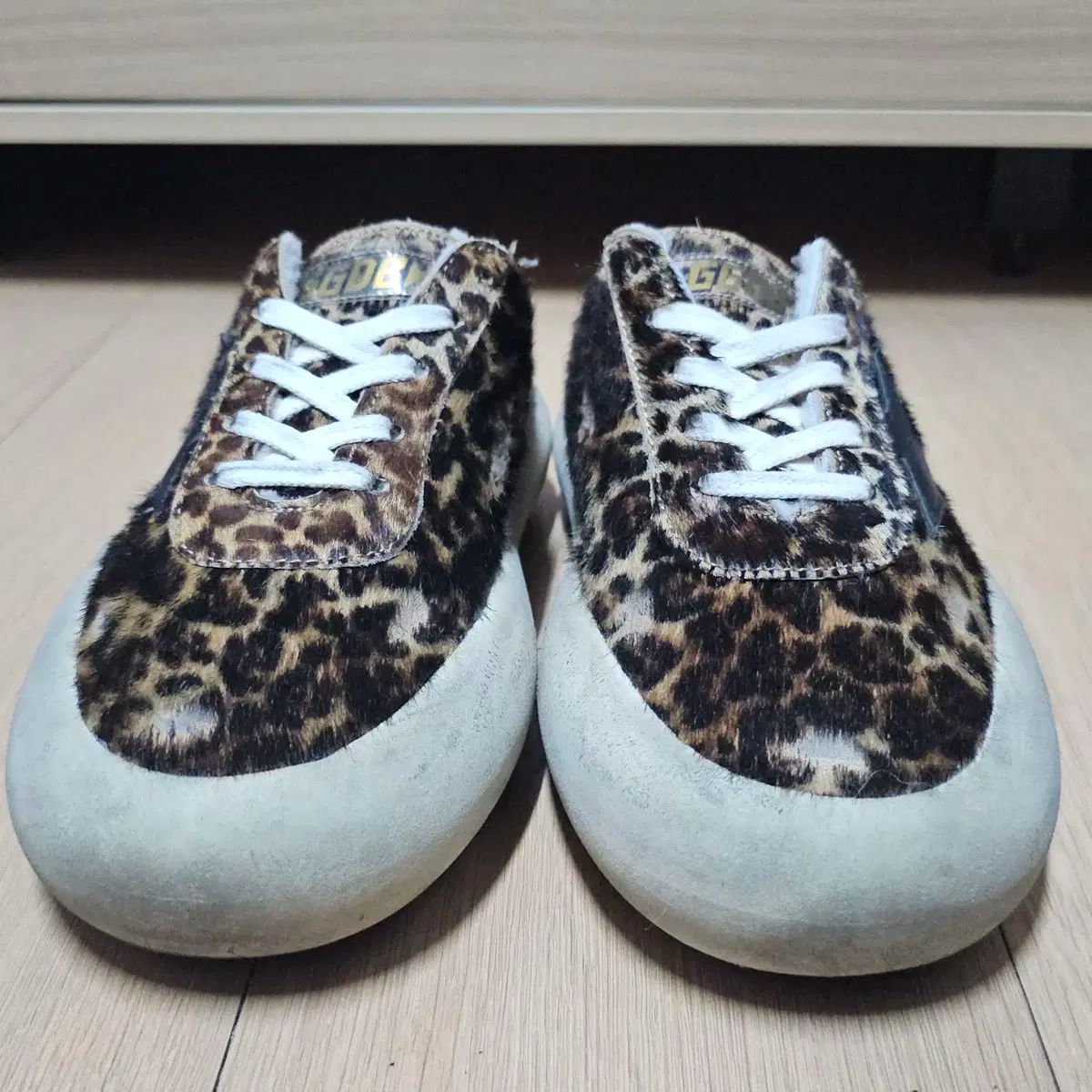  ゴールデングース スペース スター サボ レオパード カーフレザー レディース シューズ 240 その他 靴