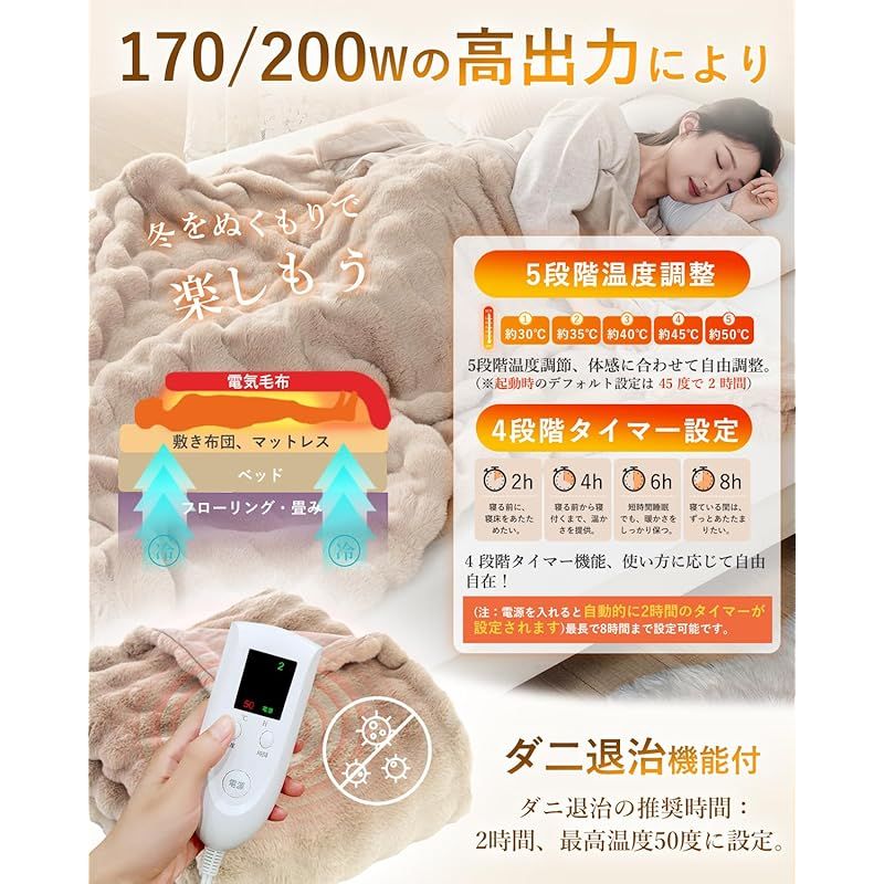 4段階タイマー設定機能