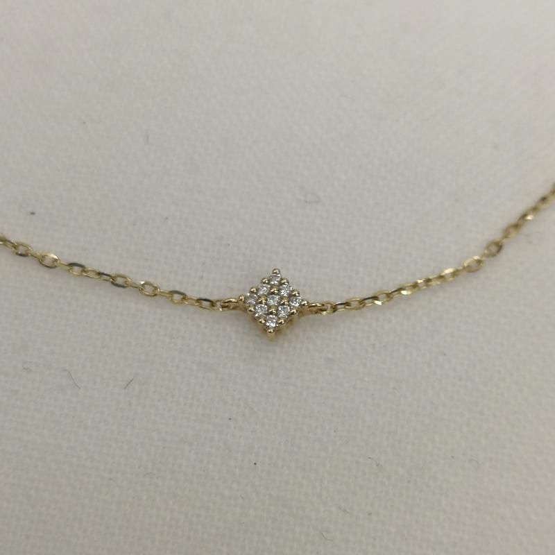 スタージュエリー K10 ダイヤモンド ゴールド ブレスレット 0.02