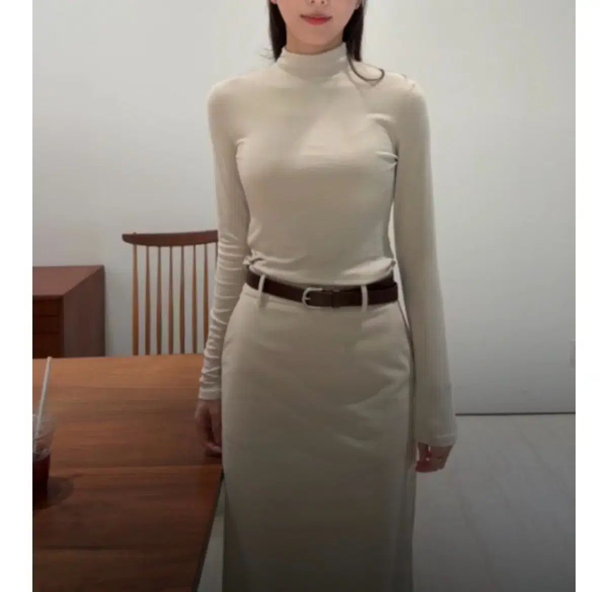 シエsie ベティ コーデュロイ スカート クリーム スモール