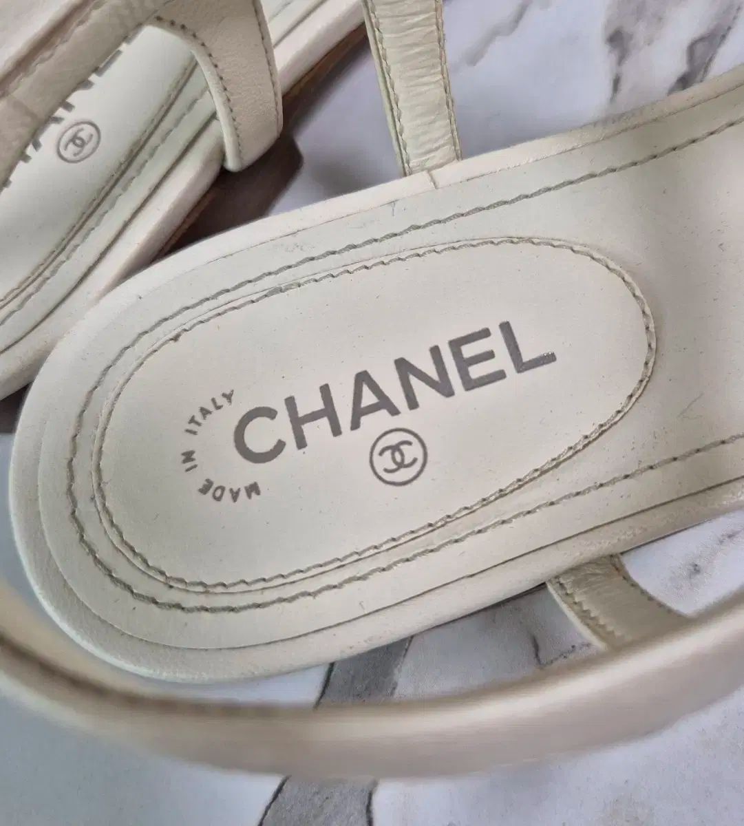  CHANEL シャネル CC ロゴ チェーン ストラップ サンダル 36 5 サンダル サンダル ミュール