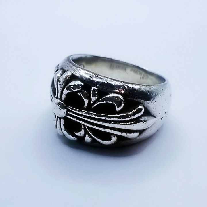 【極美品】 CHROME HEARTS ダブルラップリング 17号 極美品】 CHROME HEARTS ダブルラップリング 17号 極美品】 CHROME