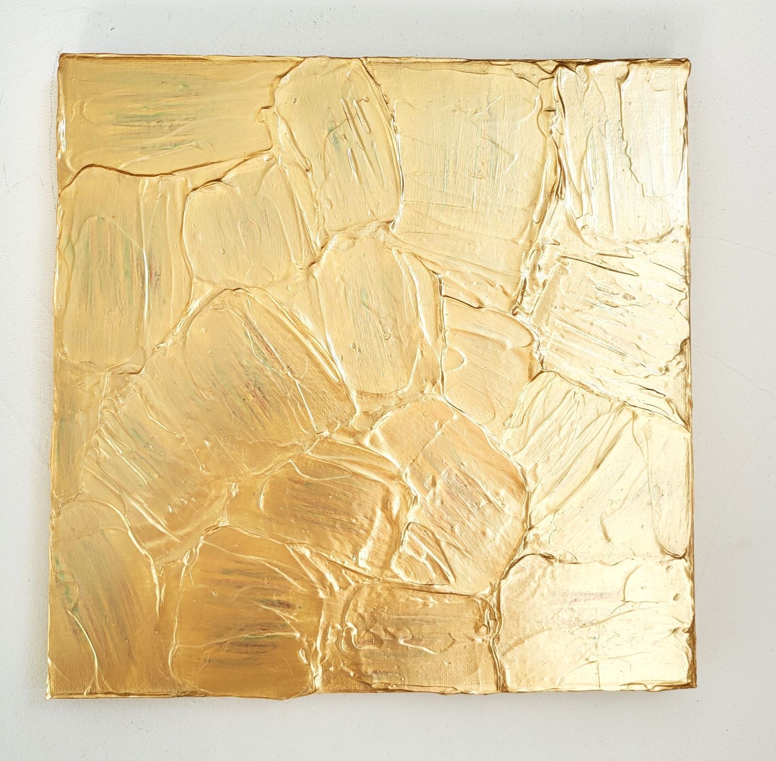 再生 金 テクスチャーアート キャンバス 26 26㎝ 原画のみ 一点もの ギフト おしゃれ インテリア リビング モダンアート 現代アート アートパネル