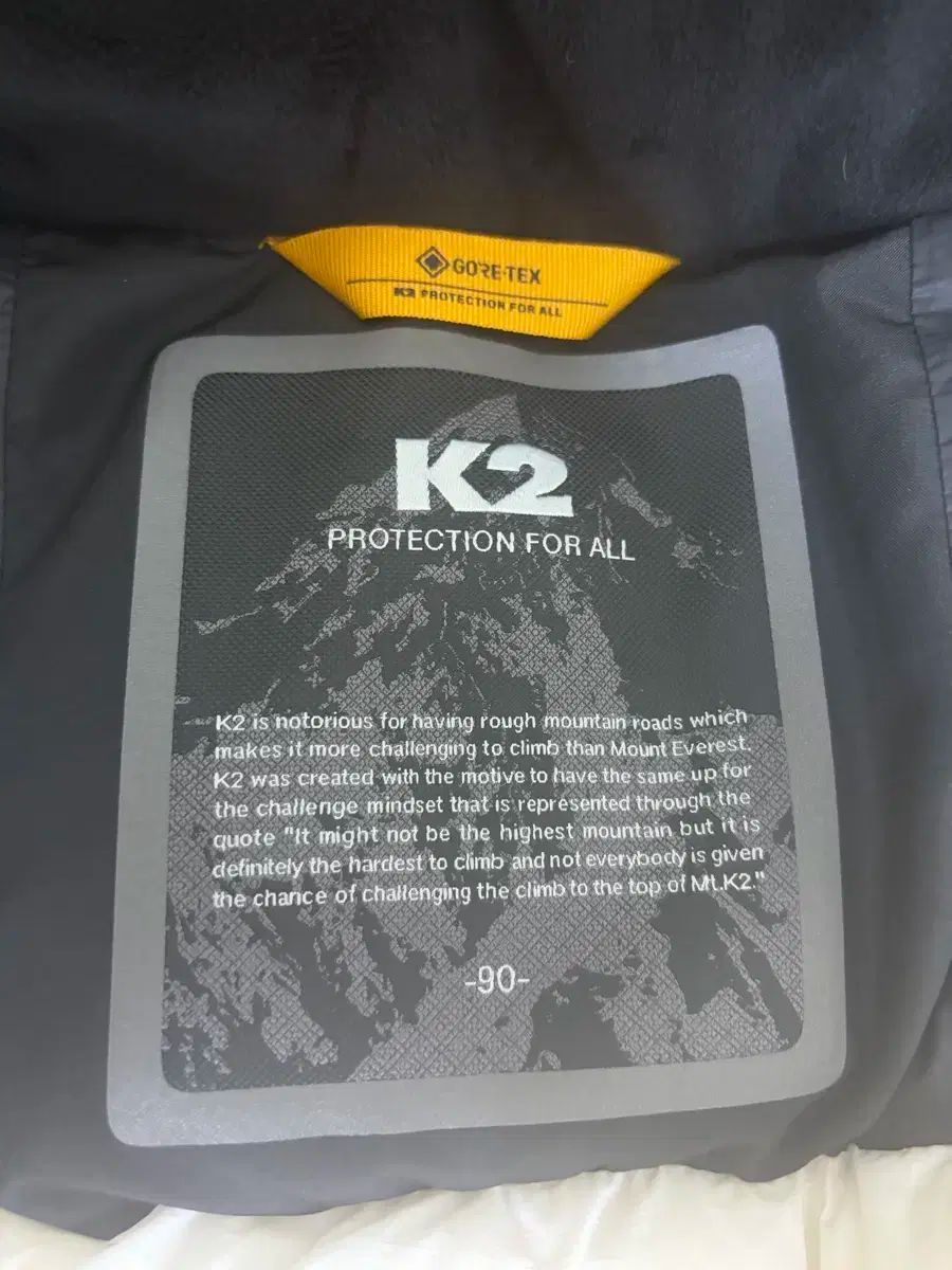 SUJIダウンジャケット K2 GORE-TEX ゴアテックス G900 ロング丈ダウンジャケット 90 サイズゆったりしている