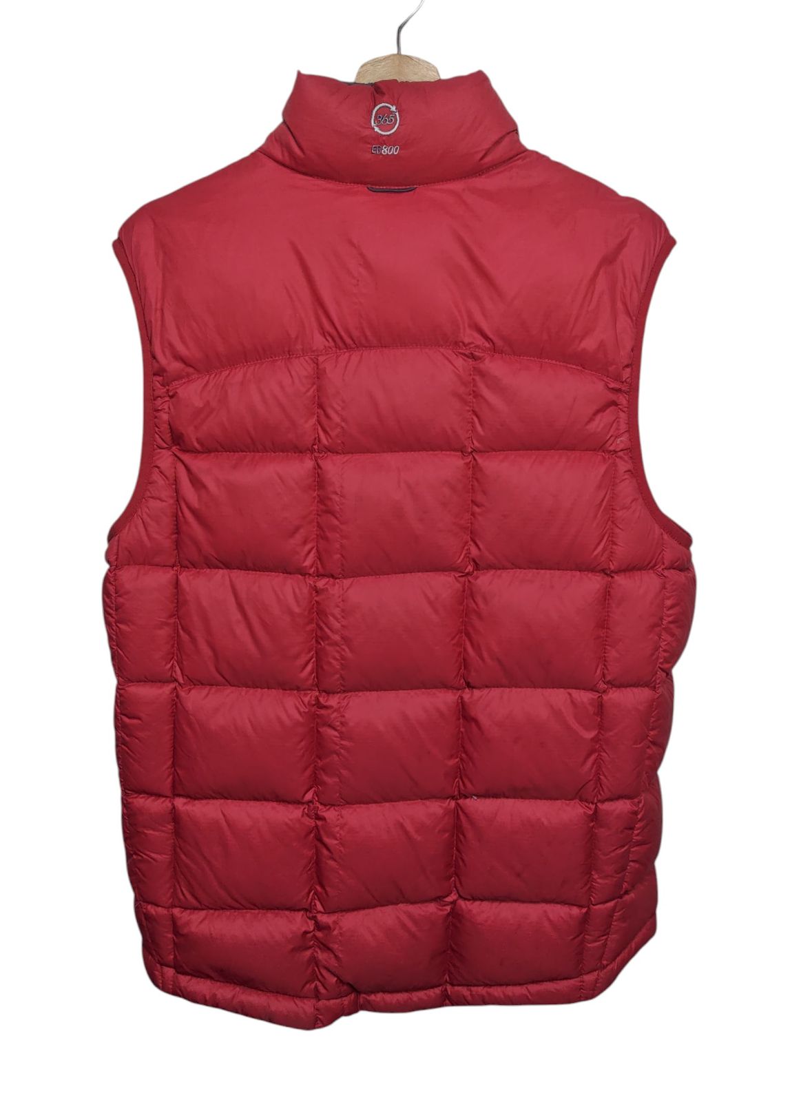 00s Eddie Bauer 800フィルパワー ダウンベスト レッド - メルカリ