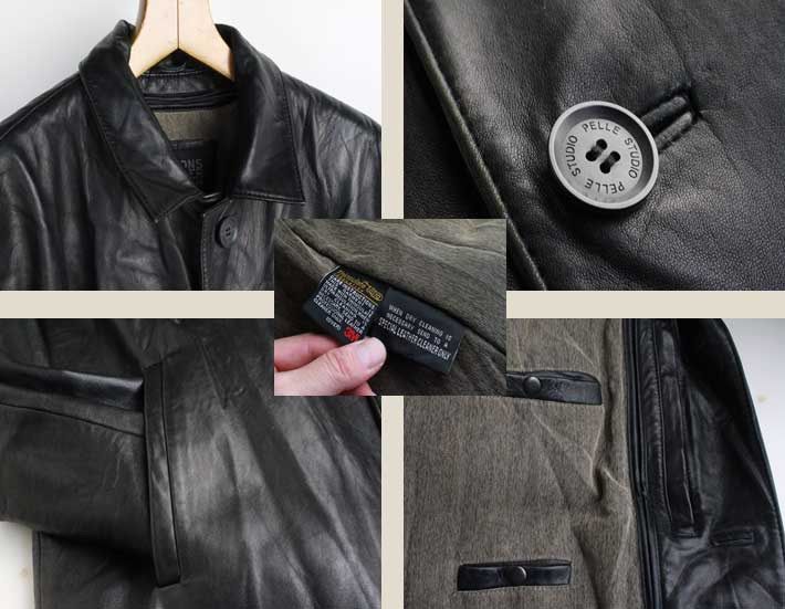 良革質 1990年代 WILSONS LEATHER レザー チェスターコート【M】レザー