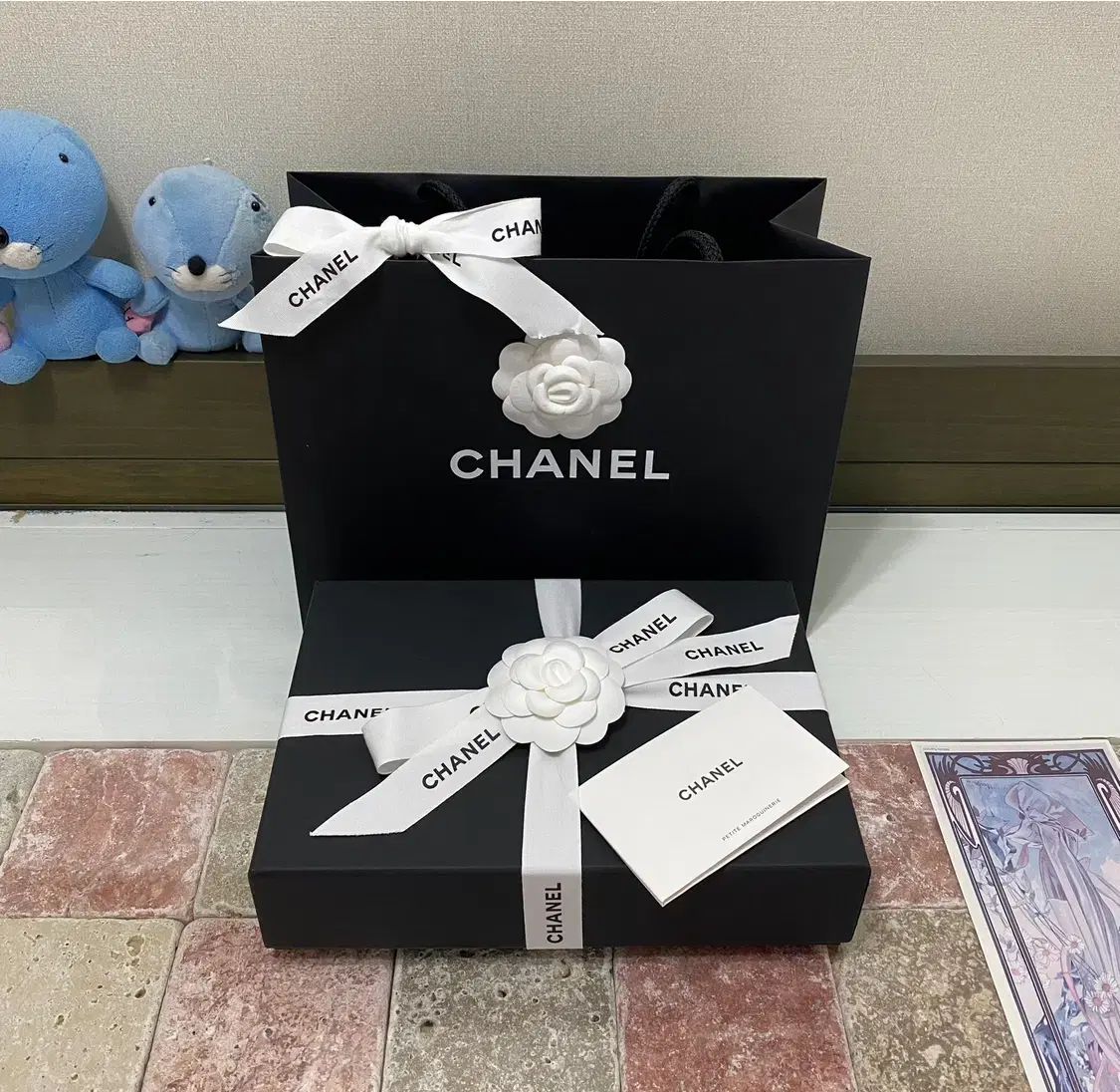 シャネル WOC ボックス ブックレット リボン カメリア お買い物バッグ