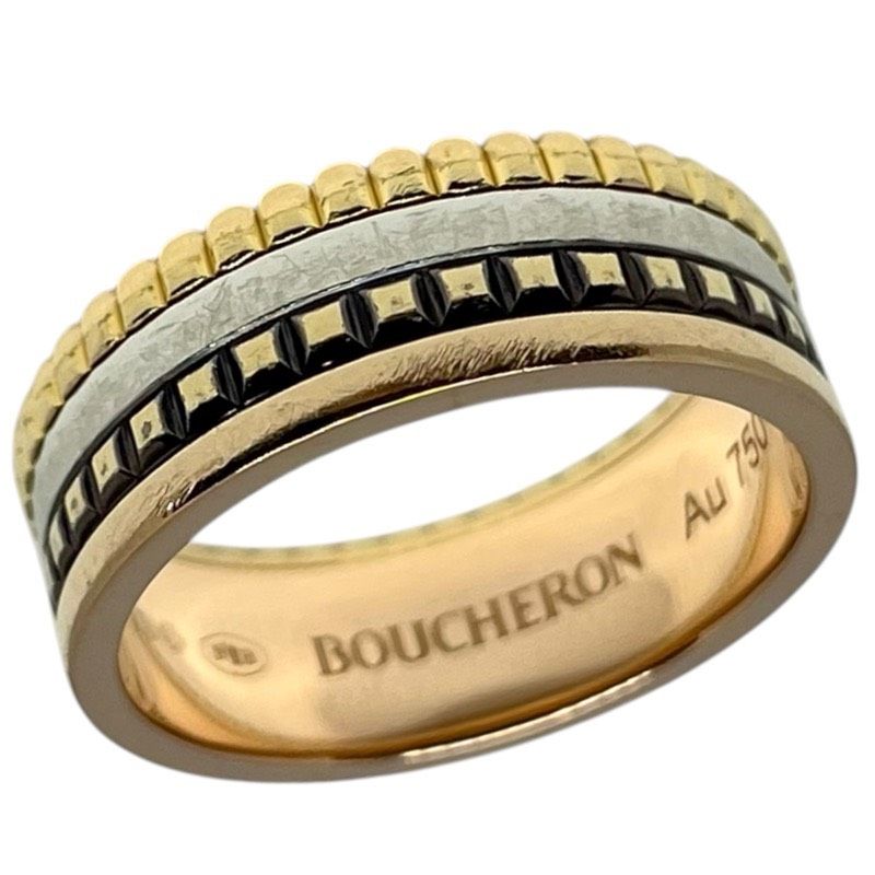 ブシュロン BOUCHERON キャトルクラシックリング スモール K18WG K18YG K18PG ブラウンPVD ジュエリー