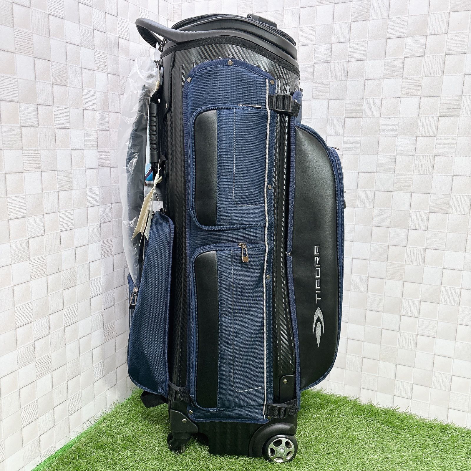 TIGORA × HELIX モデル キャディバッグ 4輪キャスター付き 9型 47インチ ティゴラ ヘリックス ゴルフ用品