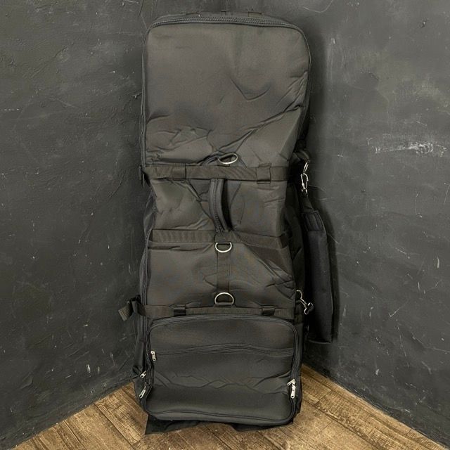 メーカー不明 ゴルフ キャリーバッグ トラベルバッグ キャディバッグのバッグ 2輪キャスター付き ブラック 514708在 3