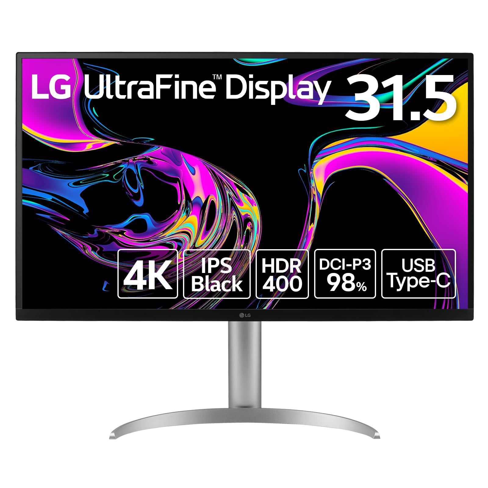 LG モニター ディスプレイ 32UQ850V-W 31.5インチ IPS Black 4K 3840×2160 約10.7億色表示 8bit FRC DisplayHD 31.5 IPS Black macOS win USB-C モデル