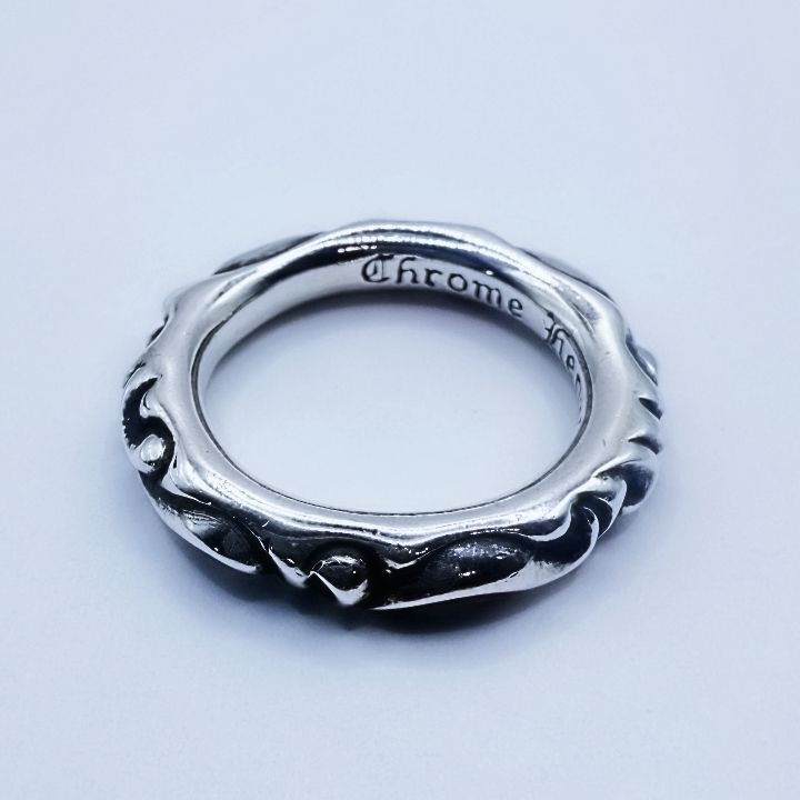 CHROME HEARTS SCRL BAND RING 20号