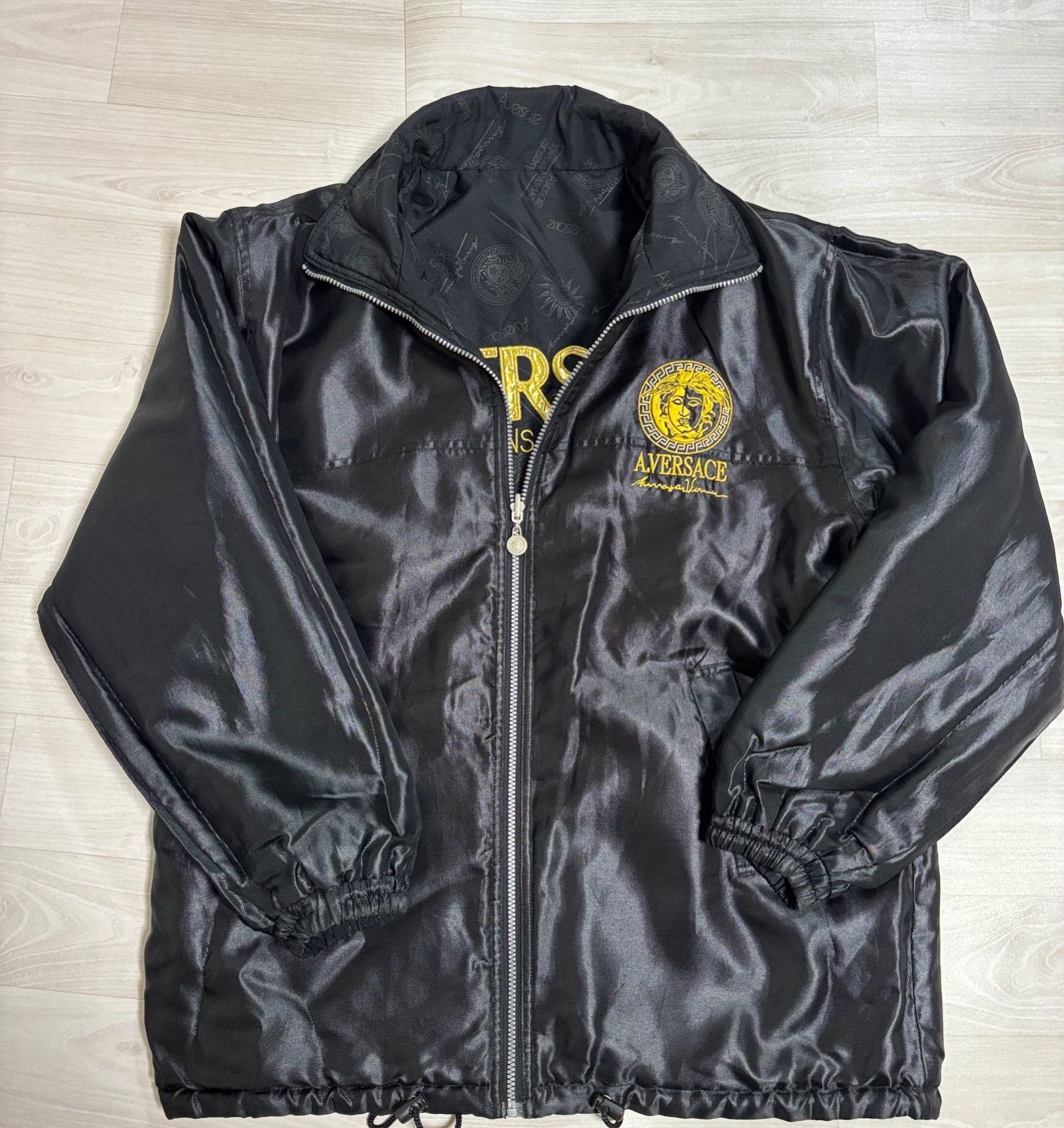 Versace A.VERSACE JEANS COUTURE リバーシブル ナイロンジャケット