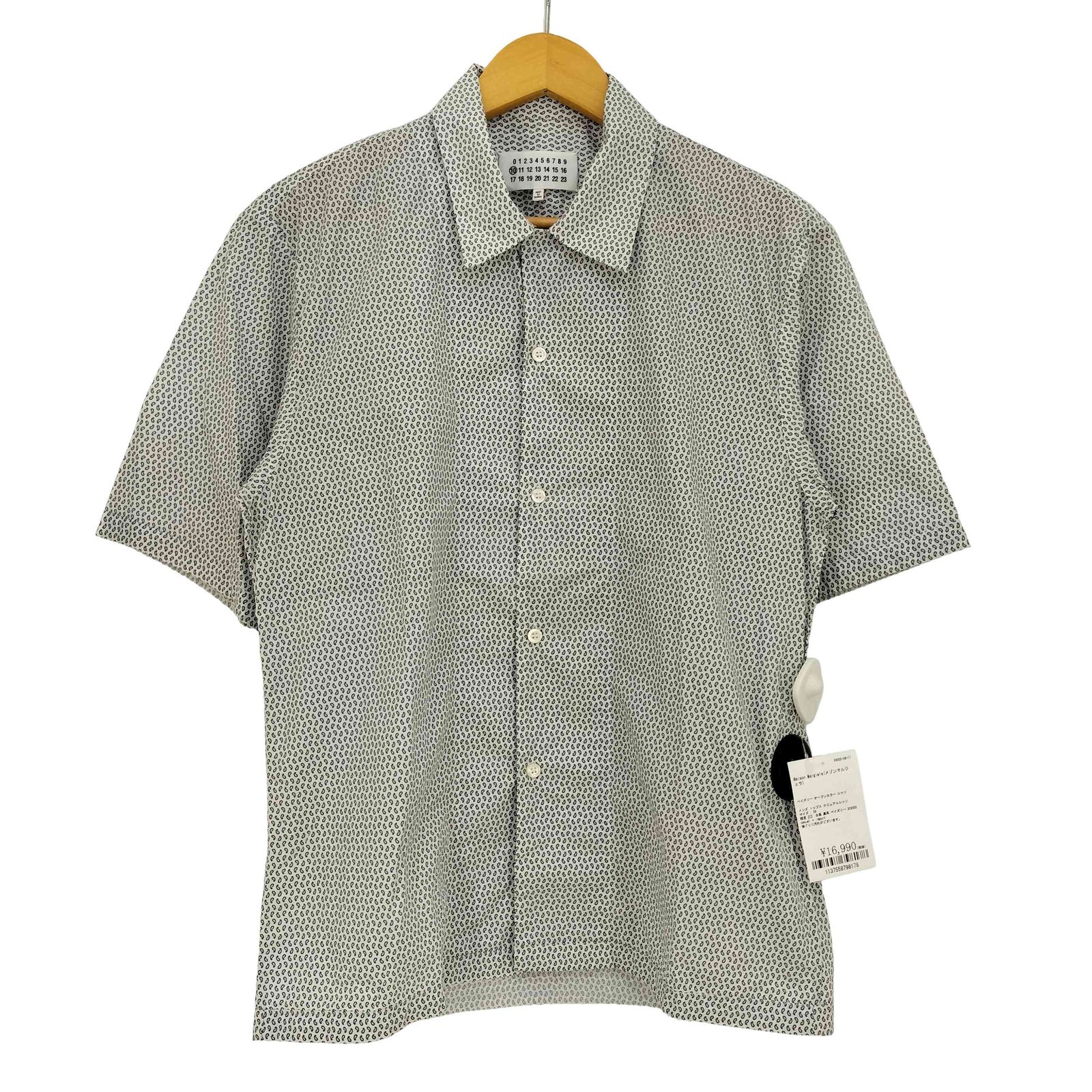 メゾンマルジェラ Maison Margiela ペイズリー オープンカラー シャツ メンズ 39