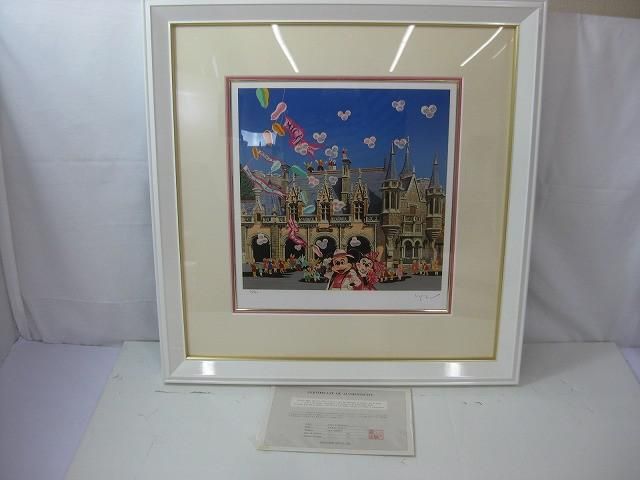 ディズニー ヤマガタ ミッキークラウド 62 250 絵画 証明書有り