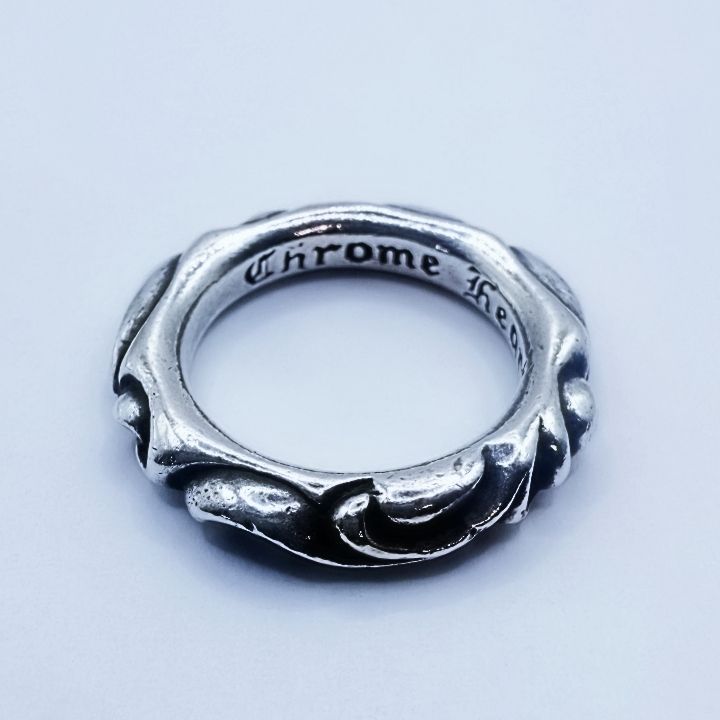 CHROME HEARTS SCRL BAND RING 14号
