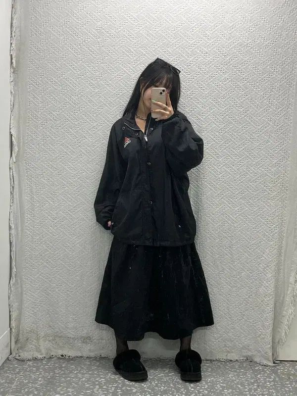 アディダス スクール ビックロゴ オーバーサイズ ウィンドブレーカー ジャケット 105 C06614