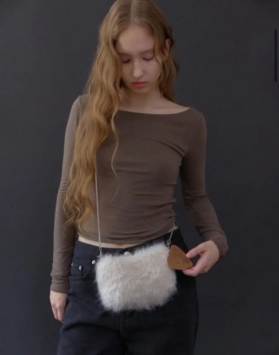 HETHERMENT カリー ファー バッグ クリーム