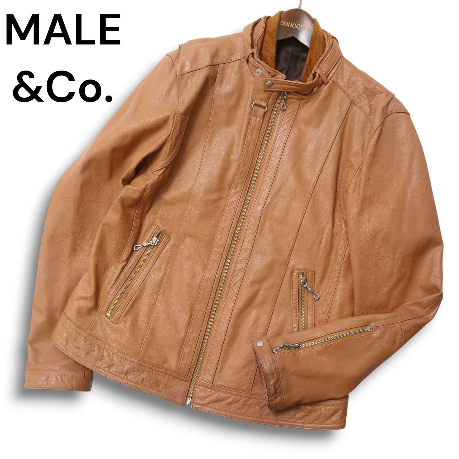 MALE&Co. タカキュー 秋冬 山羊革☆ リアル ゴート レザー シングル 