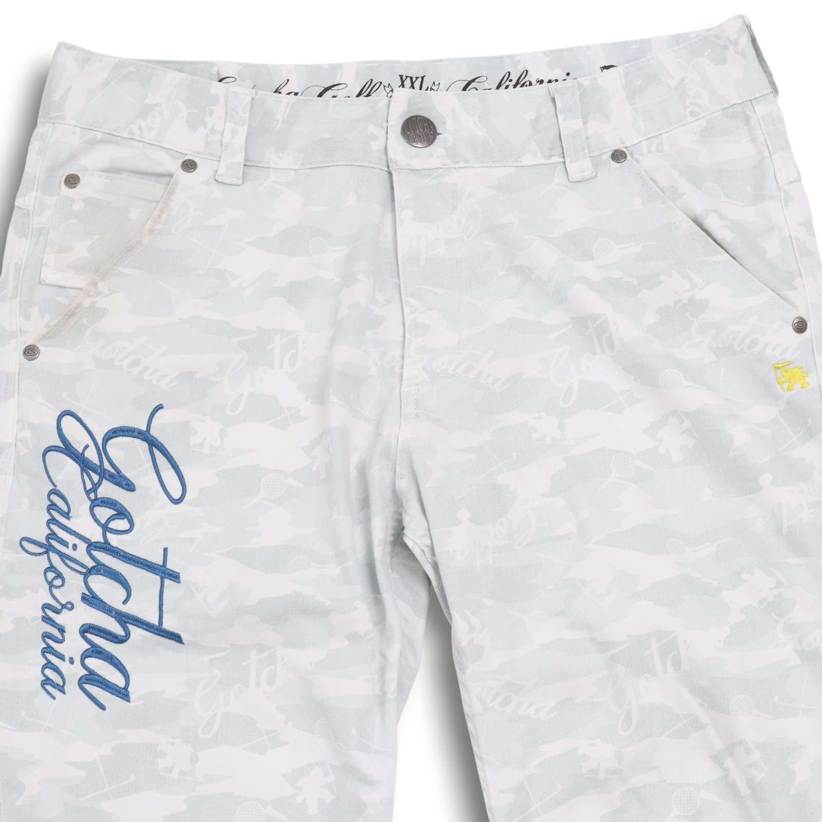 GOTCHA GOLF ガッチャ ゴルフ ロゴ刺繍☆ ストレッチ 迷彩 カモフラ柄