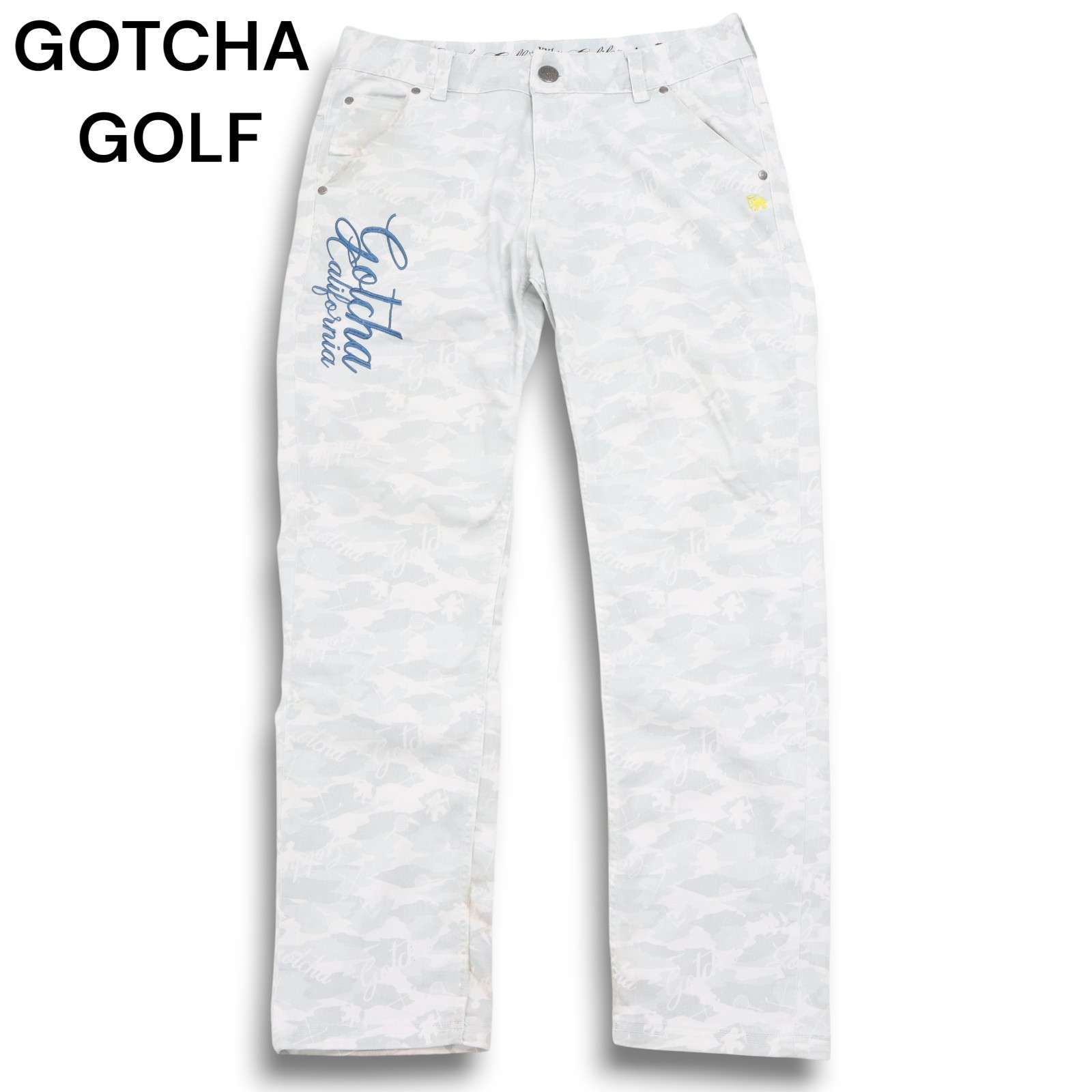 GOTCHA GOLF ガッチャ ゴルフ ロゴ刺繍☆ ストレッチ 迷彩 カモフラ柄