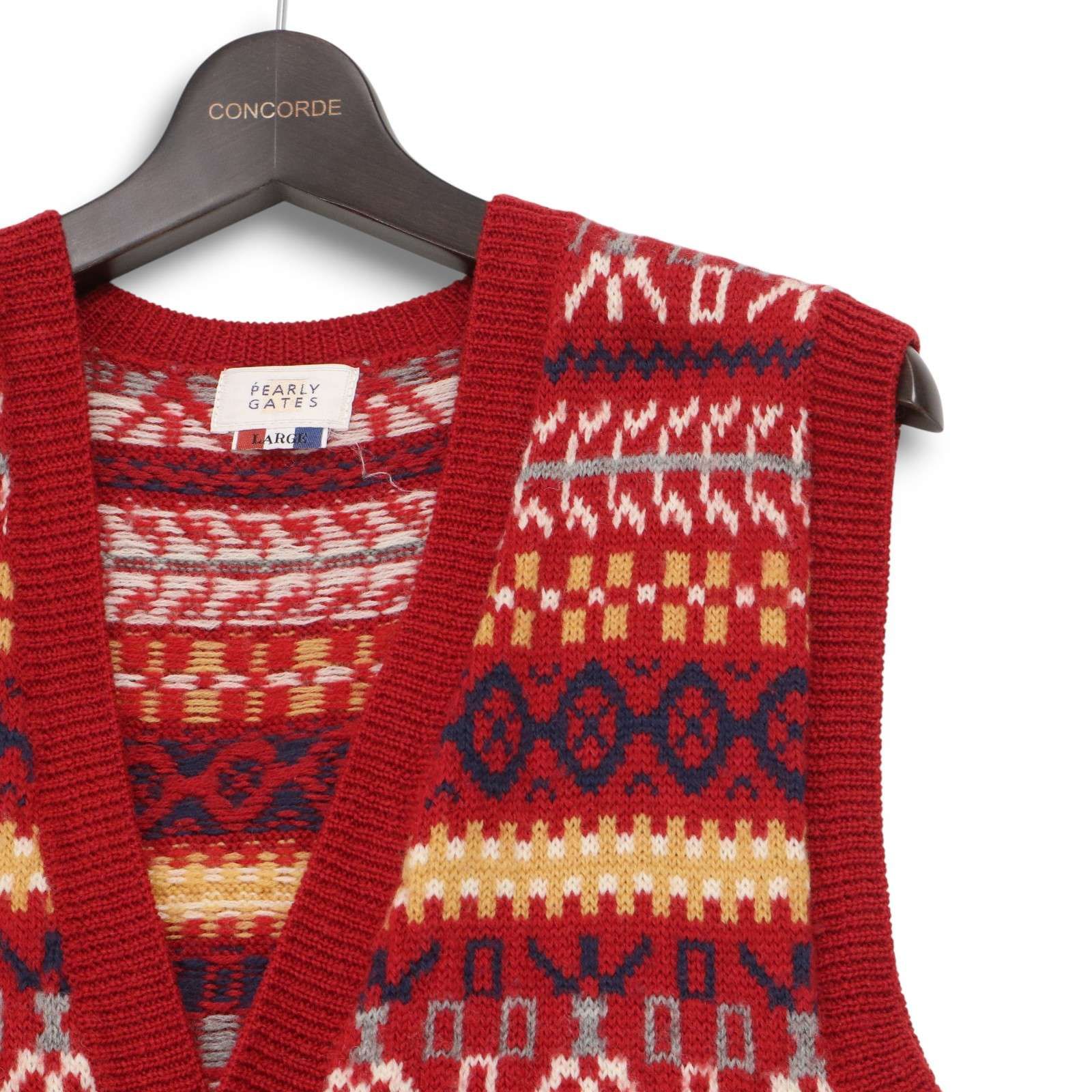 PEARLYGATES ニット カーディガン PEARLY GATES パーリーゲイツ ニットカーディガン 白×黒 袖ライン