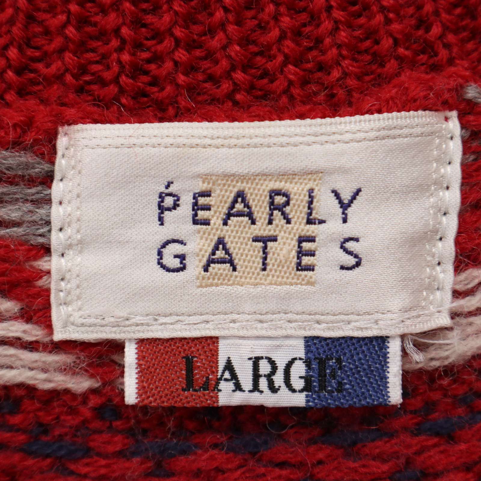 PEARLYGATES ニット カーディガン PEARLY GATES パーリーゲイツ ニットカーディガン 白×黒 袖ライン