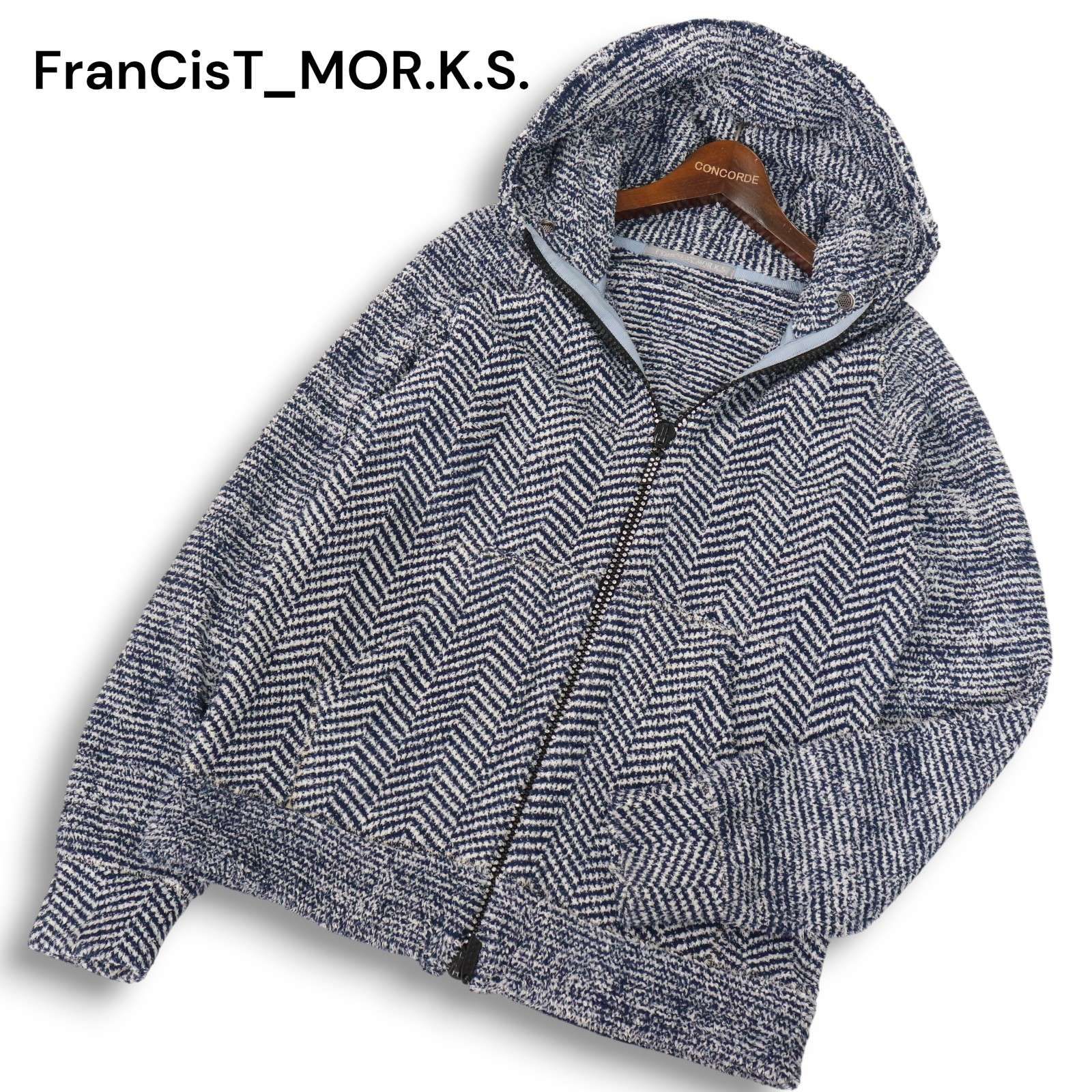 FranCisT_MOR.K.S. フランシストモークス 秋冬 スワロフスキー ジップ 