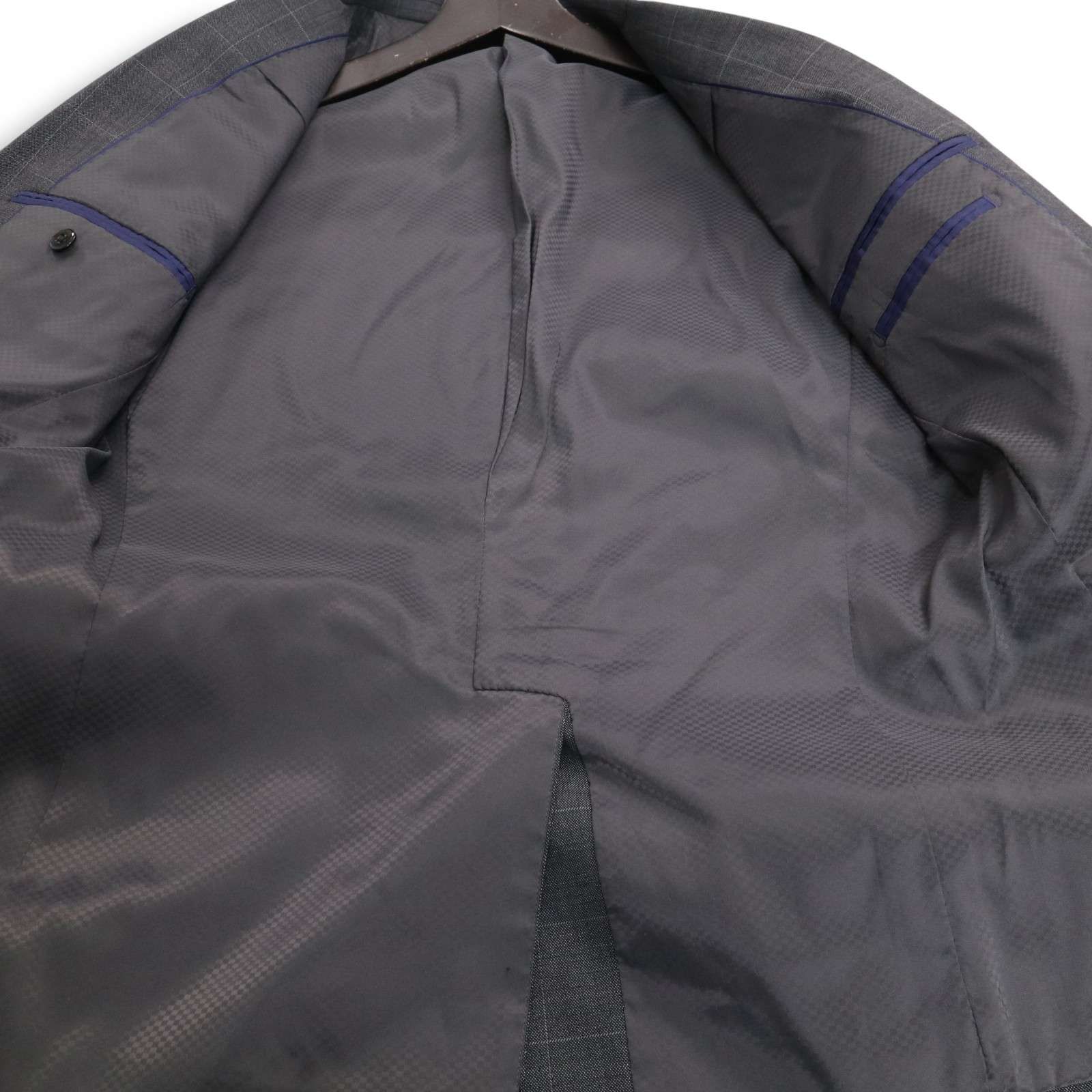 LES MUES レミュー 通年 総裏☆ ウインドウペン チェック セットアップ