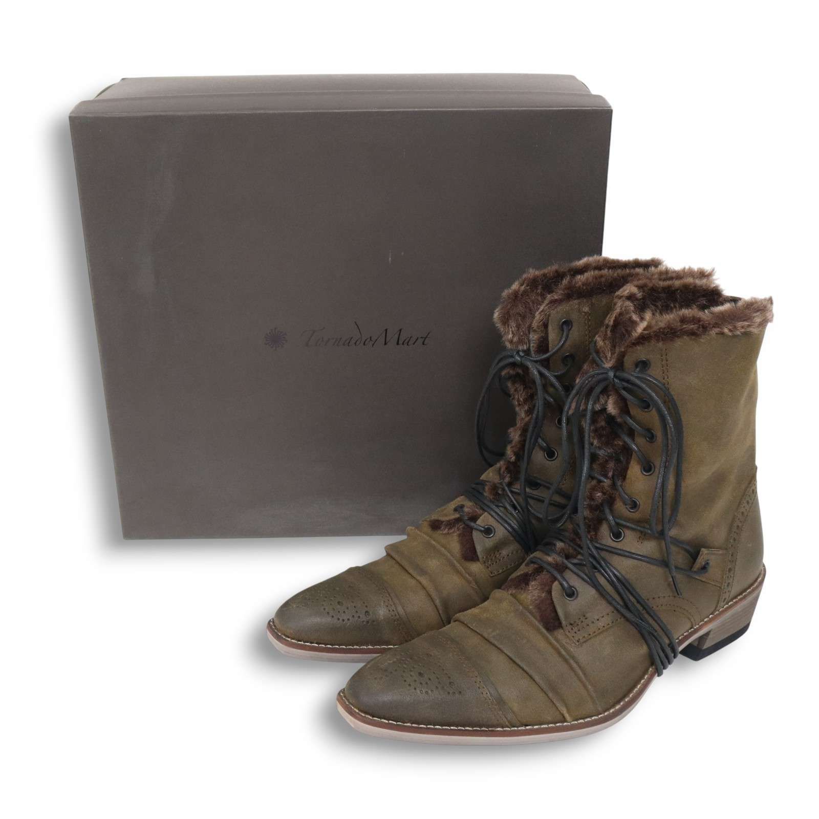 新品 未使用】 TORNADOMART トルネードマート 秋冬 ファー付☆ レース