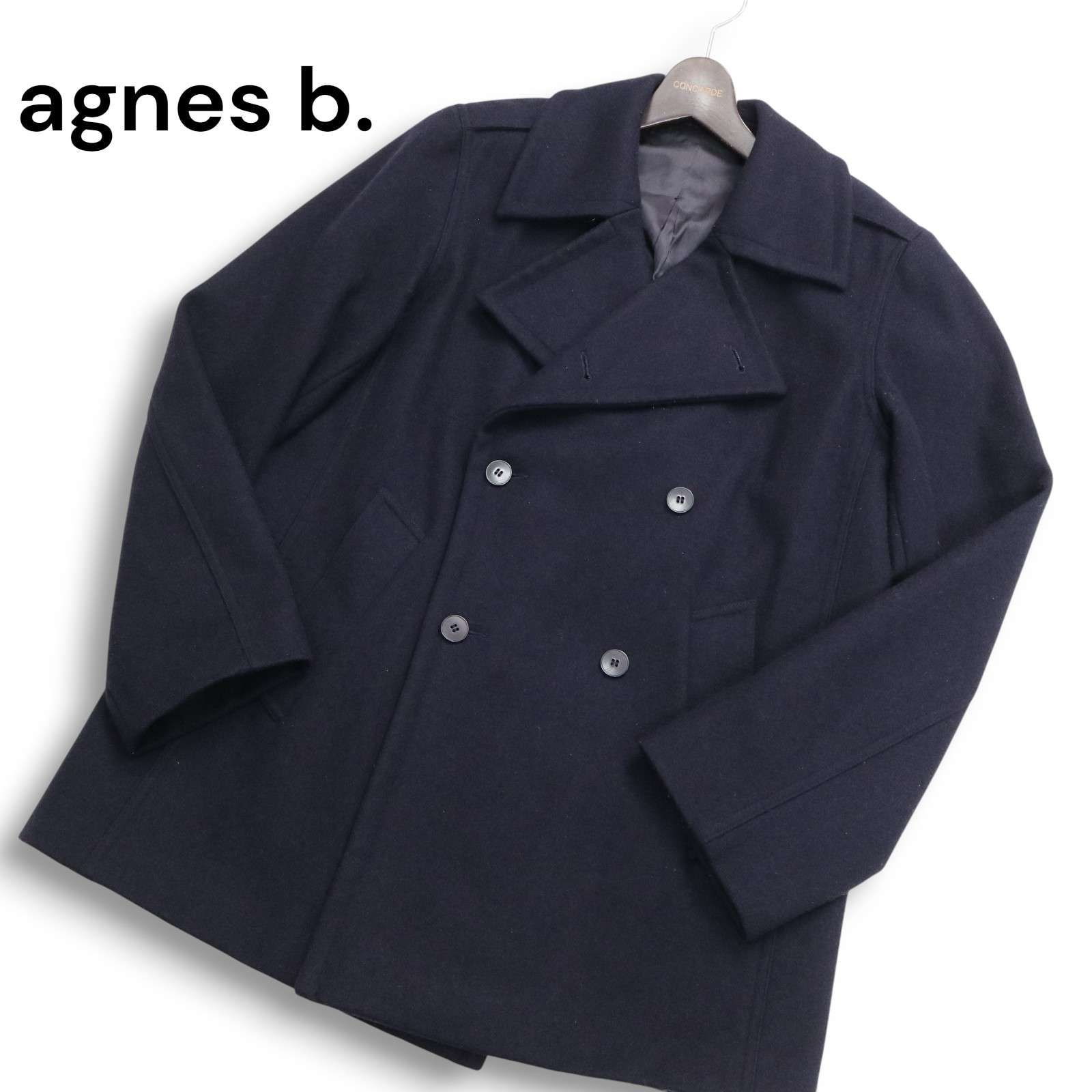 フランス製☆ agnes b. homme アニエスベー オム 秋冬 メルトン ウール