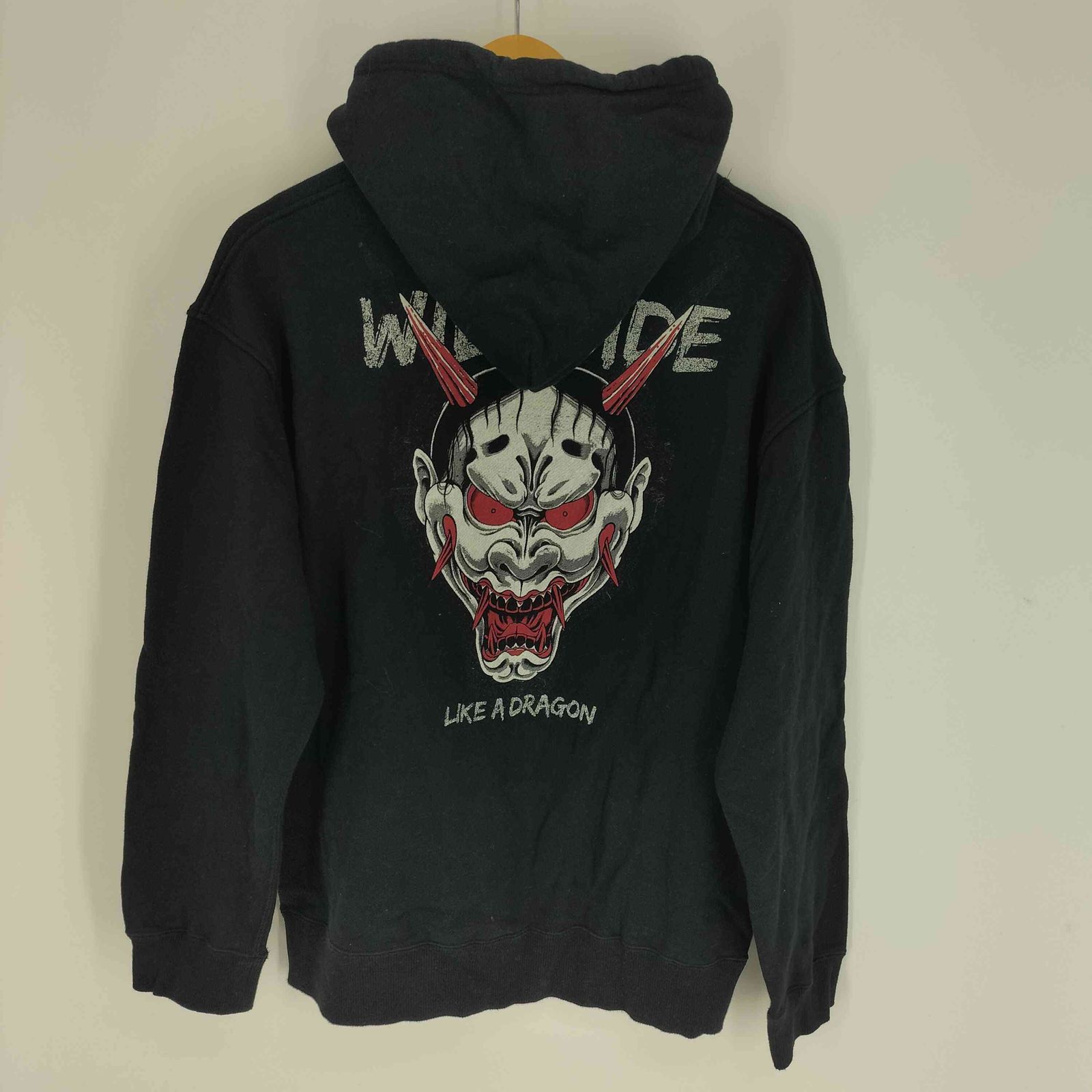 Yohji Yamamoto(ヨウジヤマモト) 24AW WILDSIDE 龍が如くスタジオ Pullover Hoodie  メンズ JPN：3 【中古】【ブランド古着バズストア】 ヨウジヤマモト Yohji Yamamoto 24AW WILDSIDE 龍が如くスタジオ