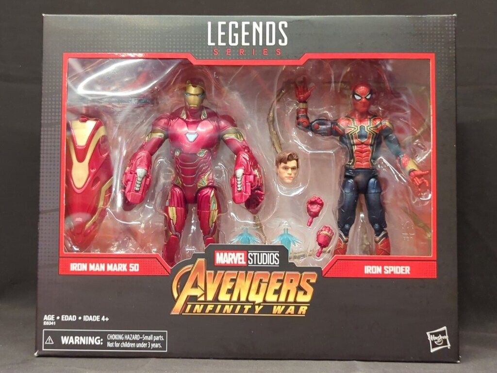 HASBRO ACTION FIGURE AVENGERS INFINITY WAR IRON MAN MARK 50 IRON SPIDER 6インチ