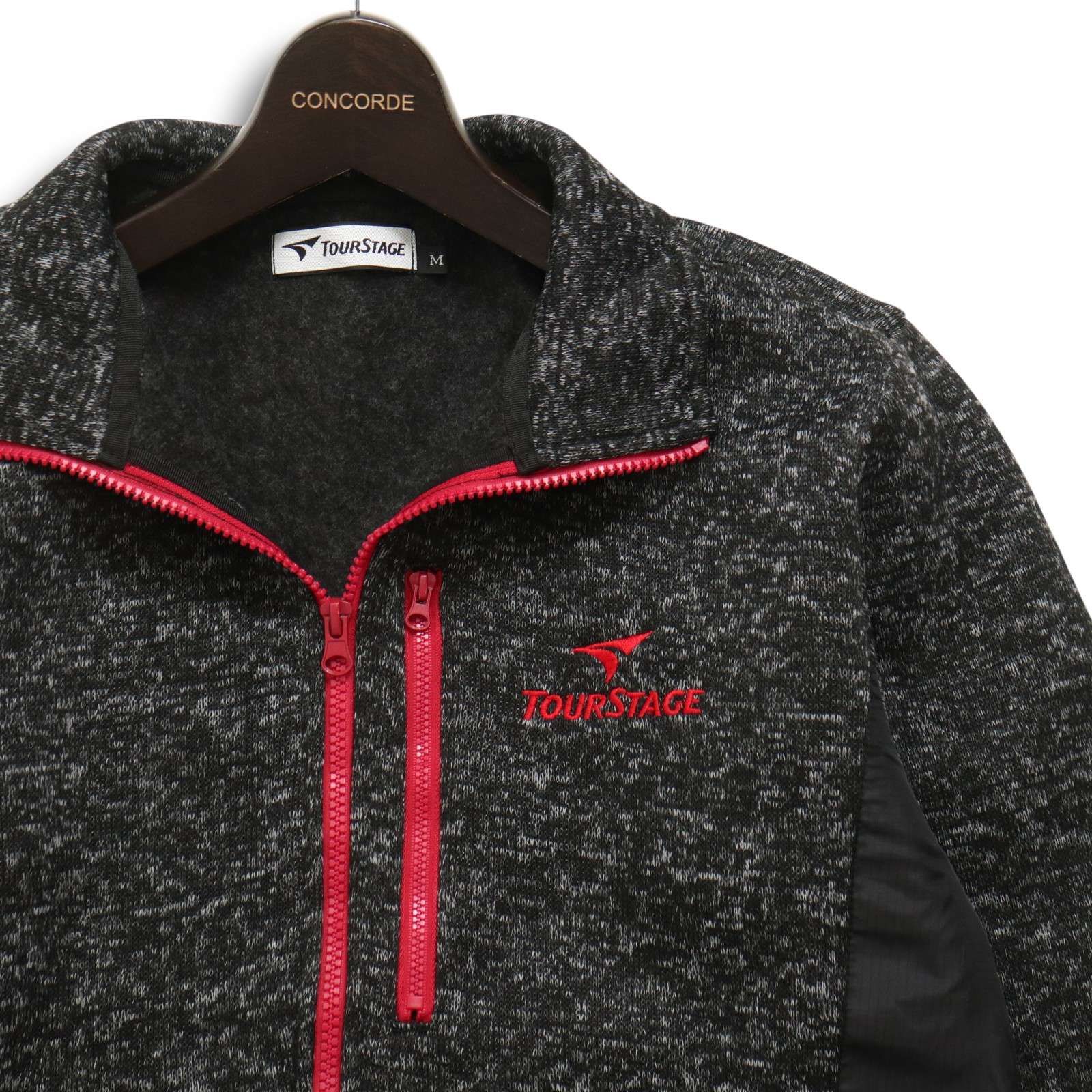 美品】TOURSTAGE ツアーステージ ゴルフ 秋冬 ロゴ刺繍☆ 裏起毛