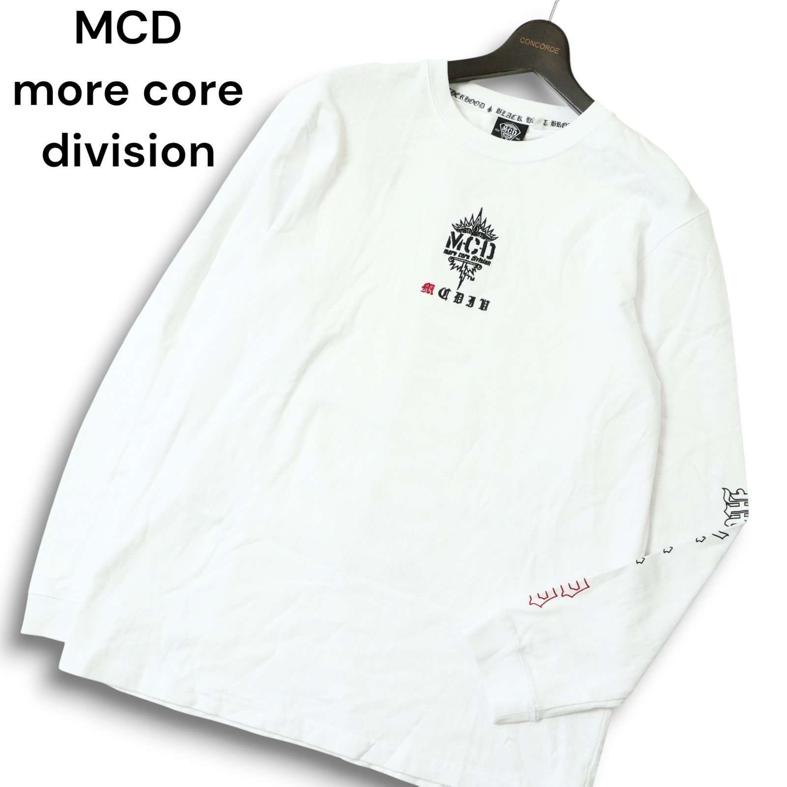 22AW☆ MCD more core division エムシーディー 通年 ロゴ刺繍 長袖 