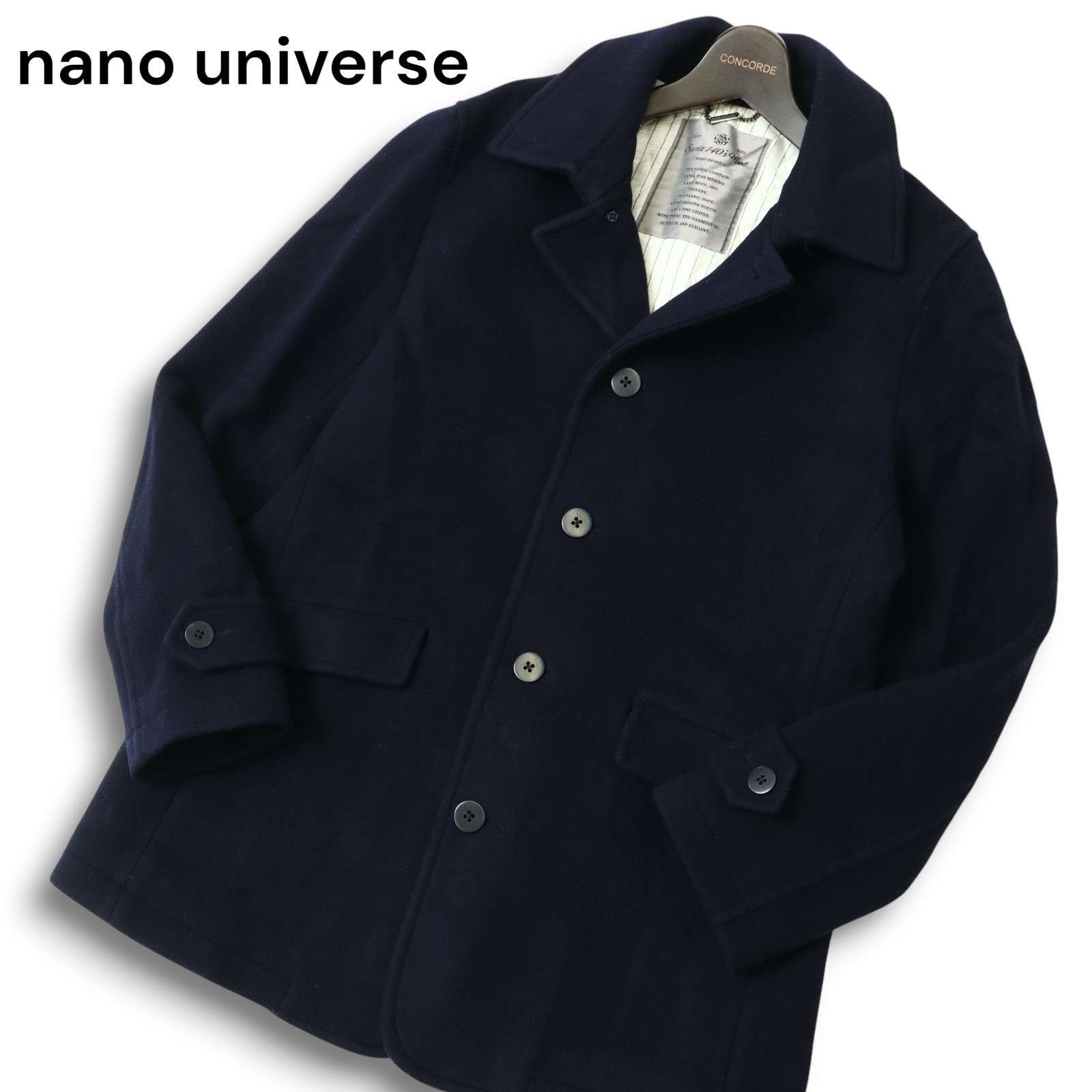nano universe ナノユニバース 秋冬 Super140's メルトン ウール
