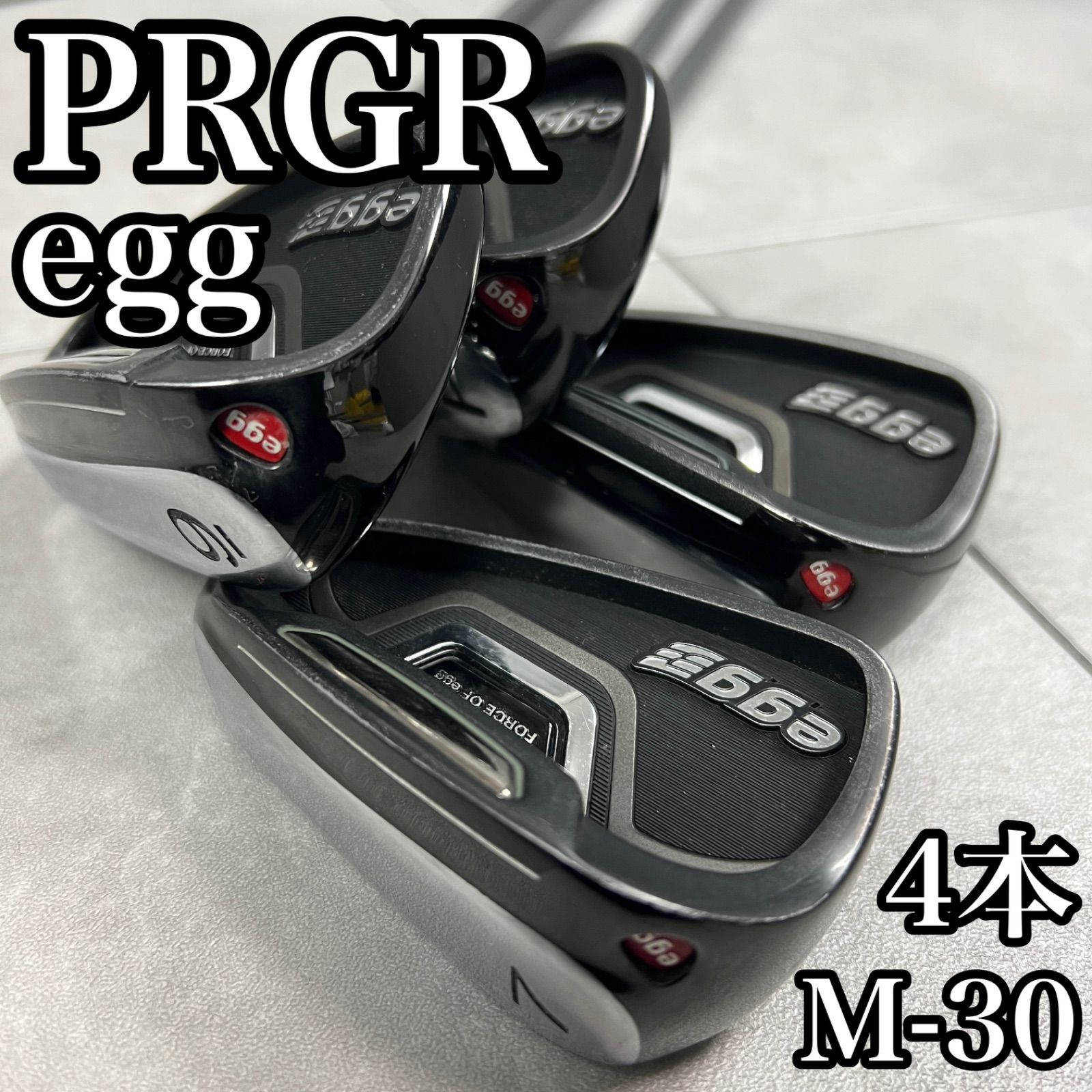 フォローで割引クーポン配布中 PRGR プロギア egg エッグ レディースゴルフアイアン5本セット M-30 右 女性 7i~9i PW 25S3011SR0569