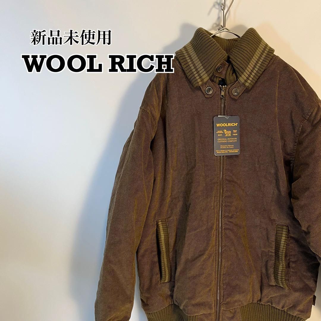 WOOL RICH 中綿ブルゾン XLサイズ 裏地キルティング